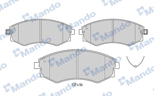 Mando MBF015335 - Kit de plaquettes de frein, frein à disque cwaw.fr