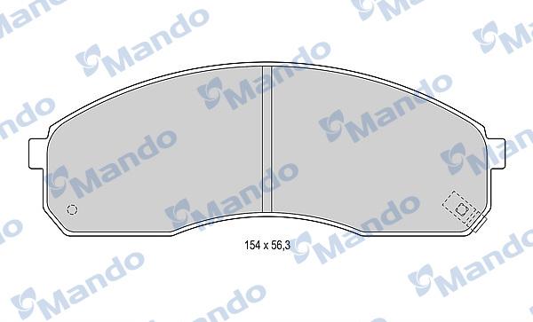 Mando MBF015319 - Kit de plaquettes de frein, frein à disque cwaw.fr