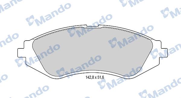 Mando MBF015331 - Kit de plaquettes de frein, frein à disque cwaw.fr