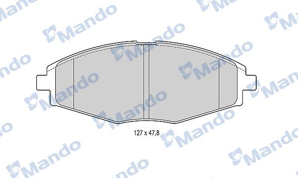 Mando MBF015329 - Kit de plaquettes de frein, frein à disque cwaw.fr