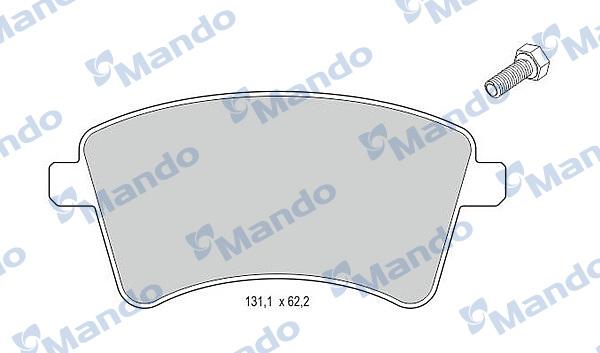 Mando MBF015240 - Kit de plaquettes de frein, frein à disque cwaw.fr