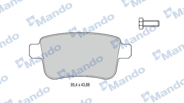 Mando MBF015241 - Kit de plaquettes de frein, frein à disque cwaw.fr