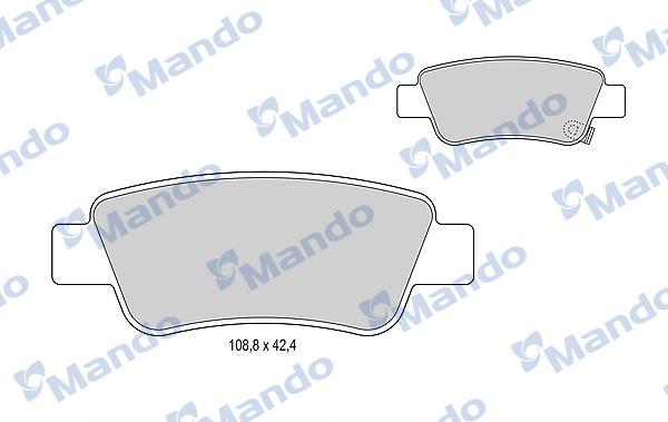 Mando MBF015250 - Kit de plaquettes de frein, frein à disque cwaw.fr