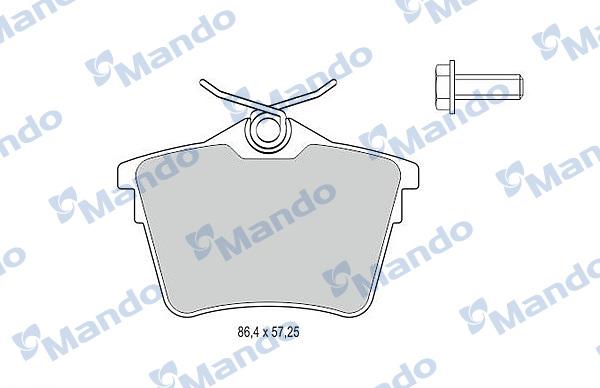 Mando MBF015251 - Kit de plaquettes de frein, frein à disque cwaw.fr