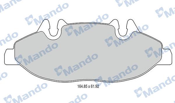 Mando MBF015208 - Kit de plaquettes de frein, frein à disque cwaw.fr