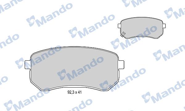 Mando MBF015217 - Kit de plaquettes de frein, frein à disque cwaw.fr