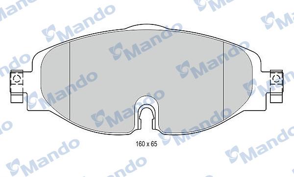 Mando MBF015281 - Kit de plaquettes de frein, frein à disque cwaw.fr