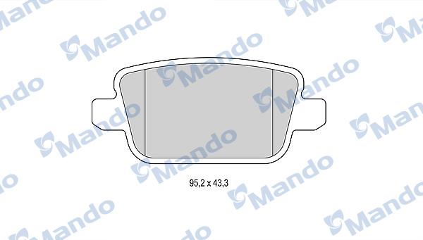 Mando MBF015232 - Kit de plaquettes de frein, frein à disque cwaw.fr