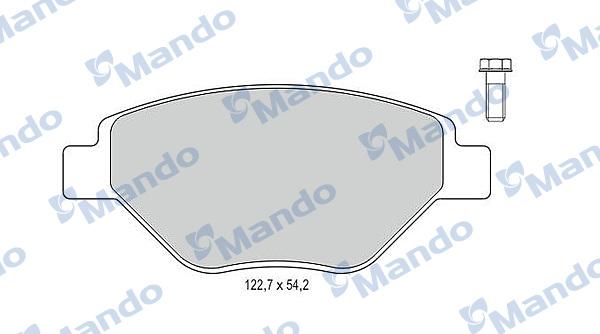 Mando MBF015797 - Kit de plaquettes de frein, frein à disque cwaw.fr