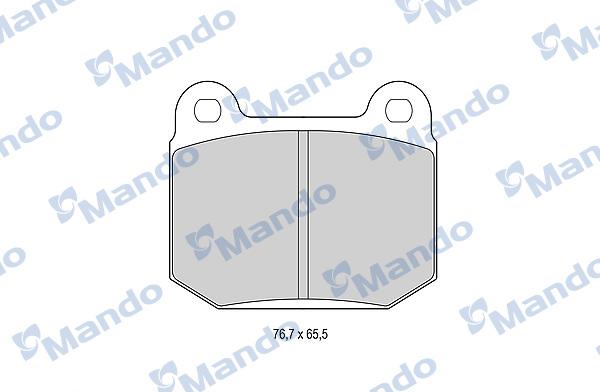 Mando MBF015761 - Kit de plaquettes de frein, frein à disque cwaw.fr