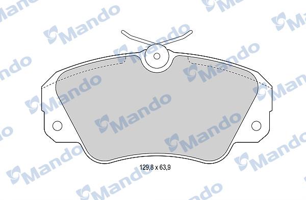 Mando MBF015756 - Kit de plaquettes de frein, frein à disque cwaw.fr