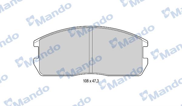 Mando MBF015704 - Kit de plaquettes de frein, frein à disque cwaw.fr