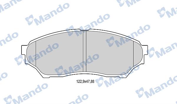 Mando MBF015703 - Kit de plaquettes de frein, frein à disque cwaw.fr