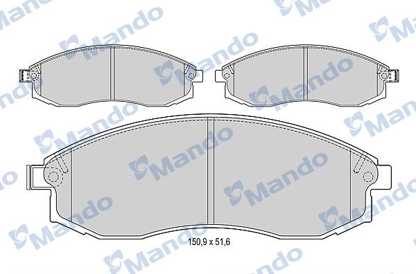 Mando MBF015702 - Kit de plaquettes de frein, frein à disque cwaw.fr