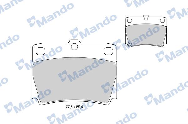 Mando MBF015716 - Kit de plaquettes de frein, frein à disque cwaw.fr