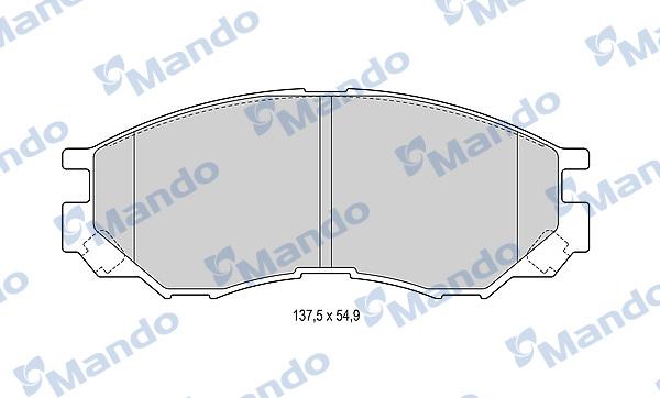 Mando MBF015712 - Kit de plaquettes de frein, frein à disque cwaw.fr