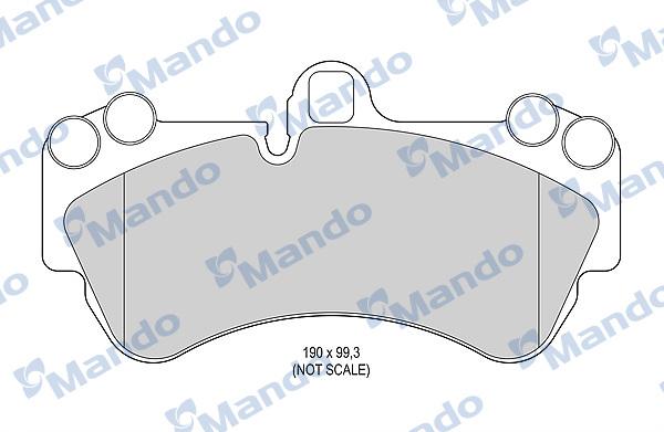 Mando MBF015783 - Kit de plaquettes de frein, frein à disque cwaw.fr