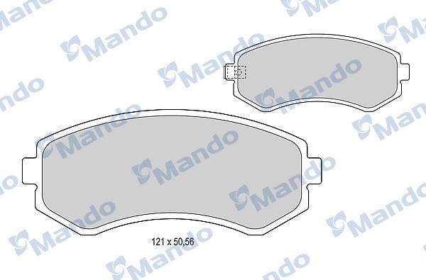 Mando MBF015735 - Kit de plaquettes de frein, frein à disque cwaw.fr