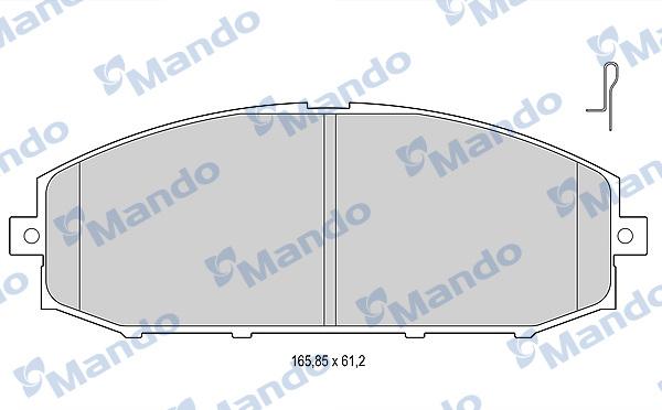 Mando MBF015736 - Kit de plaquettes de frein, frein à disque cwaw.fr