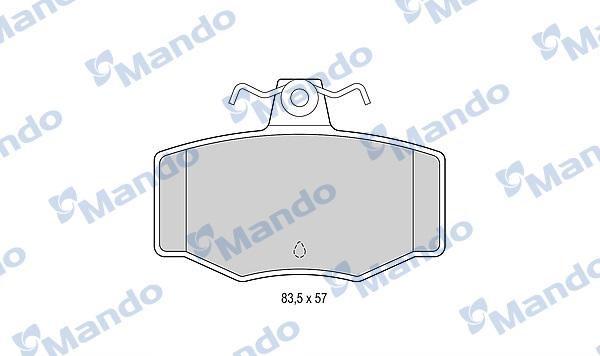 Mando MBF015730 - Kit de plaquettes de frein, frein à disque cwaw.fr