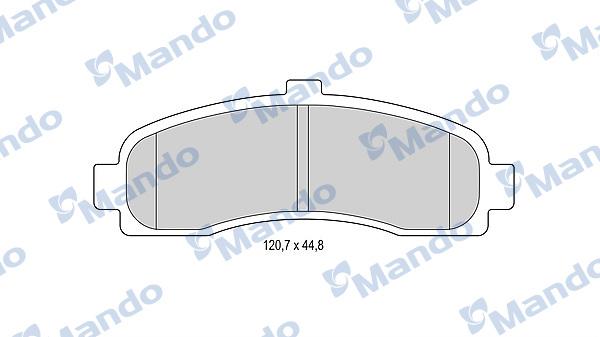 Mando MBF015729 - Kit de plaquettes de frein, frein à disque cwaw.fr