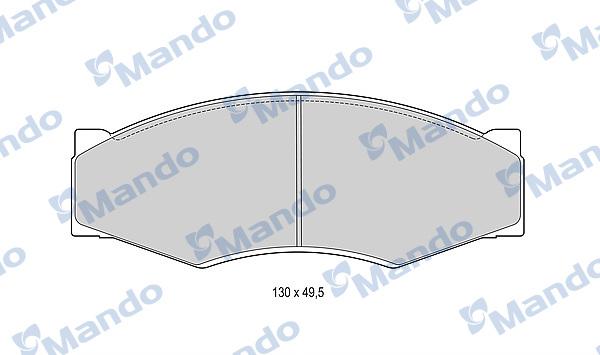 Mando MBF015725 - Kit de plaquettes de frein, frein à disque cwaw.fr