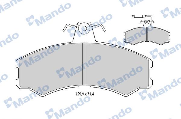 Mando MBF015770 - Kit de plaquettes de frein, frein à disque cwaw.fr