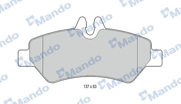 Mando MBF016046 - Kit de plaquettes de frein, frein à disque cwaw.fr