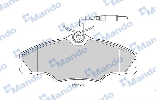 Mando MBF016011 - Kit de plaquettes de frein, frein à disque cwaw.fr