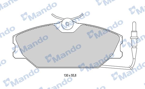 Mando MBF016021 - Kit de plaquettes de frein, frein à disque cwaw.fr