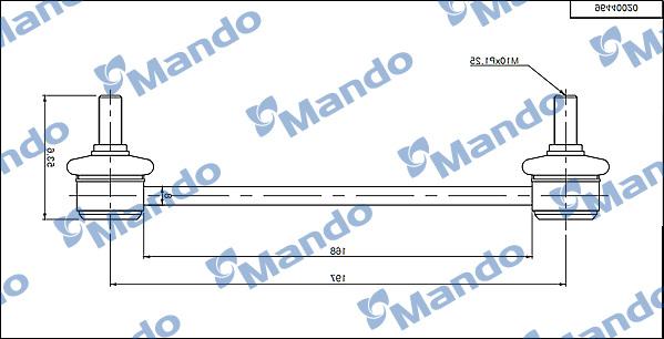 Mando MSC010099 - Entretoise / tige, stabilisateur cwaw.fr