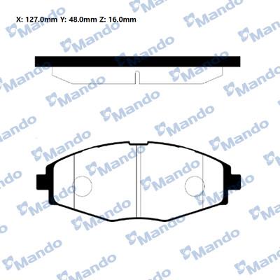 Mando RMPD06NS - Kit de plaquettes de frein, frein à disque cwaw.fr