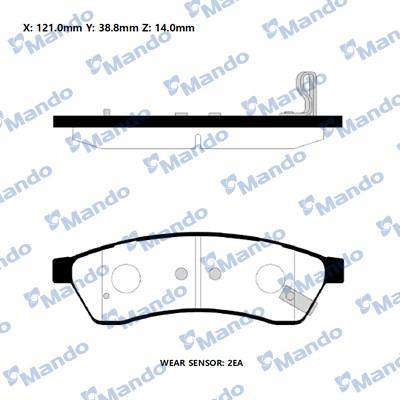 Mando RMPD26NS - Kit de plaquettes de frein, frein à disque cwaw.fr