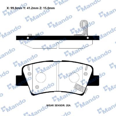 Mando RMPH60NS - Kit de plaquettes de frein, frein à disque cwaw.fr