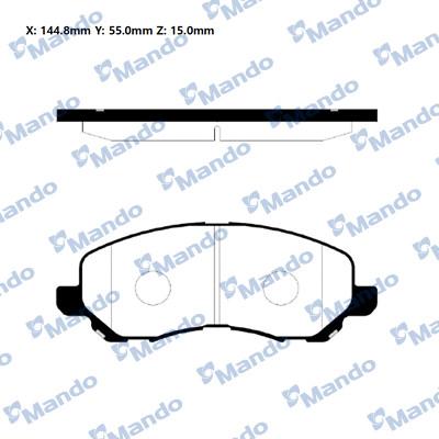 Mando RMPM06NS - Kit de plaquettes de frein, frein à disque cwaw.fr