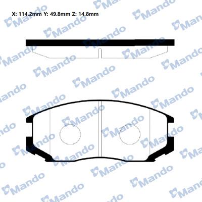 Mando RMPM01NS - Kit de plaquettes de frein, frein à disque cwaw.fr