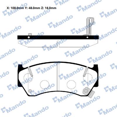 Mando RMPN01NS - Kit de plaquettes de frein, frein à disque cwaw.fr