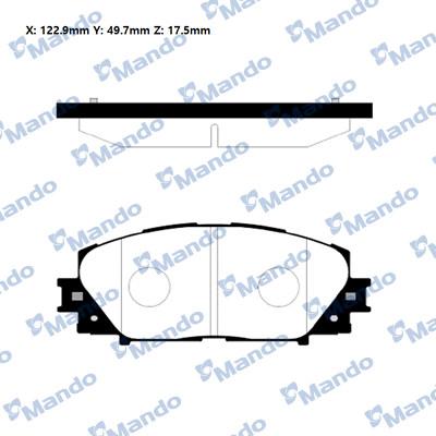 Mando RMPT12NS - Kit de plaquettes de frein, frein à disque cwaw.fr