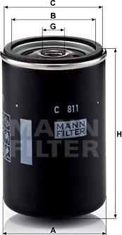 Mann-Filter C 811 - Filtre à air cwaw.fr