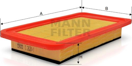 Mann-Filter C 2620/1 - Filtre à air cwaw.fr