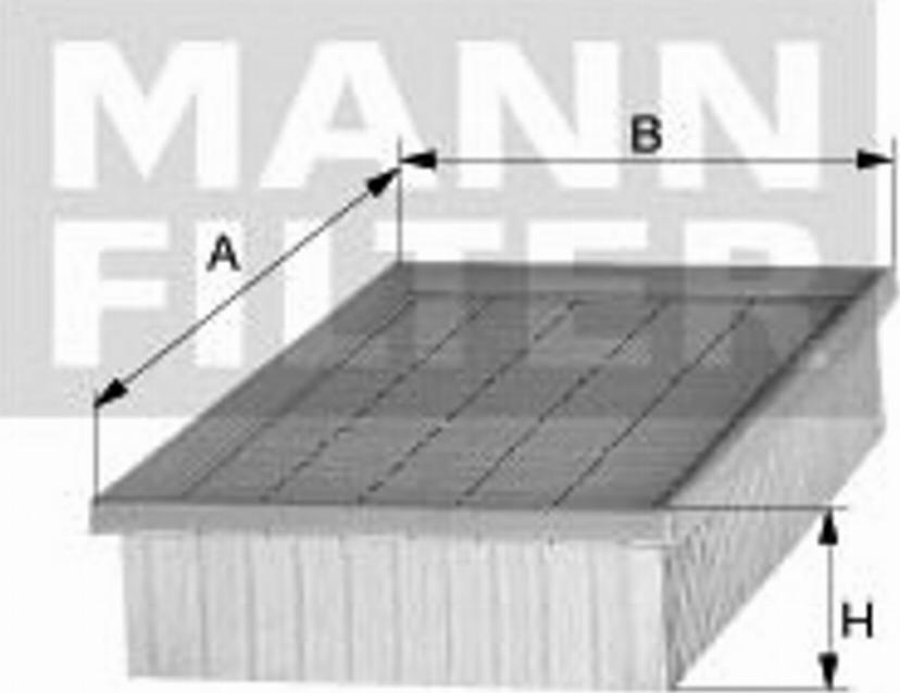 Mann-Filter C 2860/2 - Filtre à air cwaw.fr