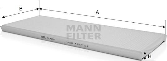 Mann-Filter CU 4251/1 - Filtre, air de l'habitacle cwaw.fr