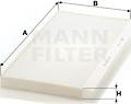 Mann-Filter CU 5366 - Filtre, air de l'habitacle cwaw.fr