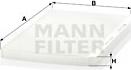 Mann-Filter CU 3455 - Filtre, air de l'habitacle cwaw.fr