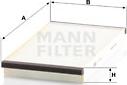 Mann-Filter CU 3020 - Filtre, air de l'habitacle cwaw.fr