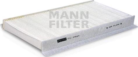 Mann-Filter CU 3162/1 - Filtre, air de l'habitacle cwaw.fr