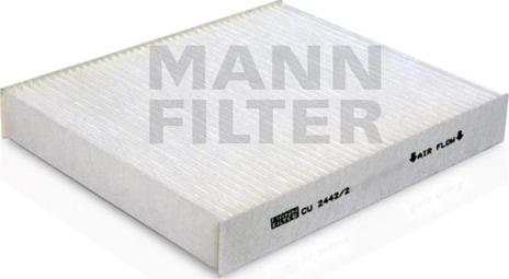 Mann-Filter CU 2442/2 - Filtre, air de l'habitacle cwaw.fr