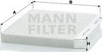 Mann-Filter CU 2422 - Filtre, air de l'habitacle cwaw.fr