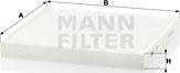 Mann-Filter CU 2544 - Filtre, air de l'habitacle cwaw.fr