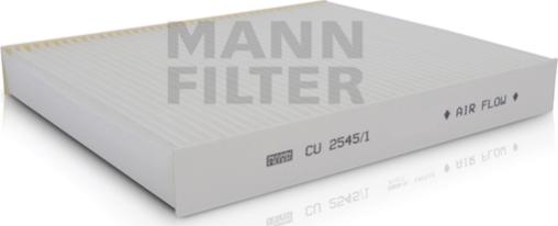 Mann-Filter CU 2545/1 - Filtre, air de l'habitacle cwaw.fr